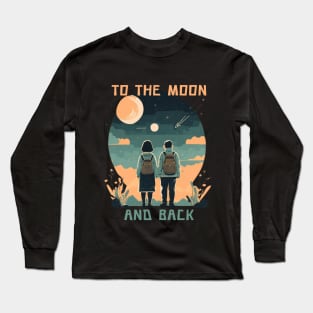 To the moon and back couple Long Sleeve T-Shirt